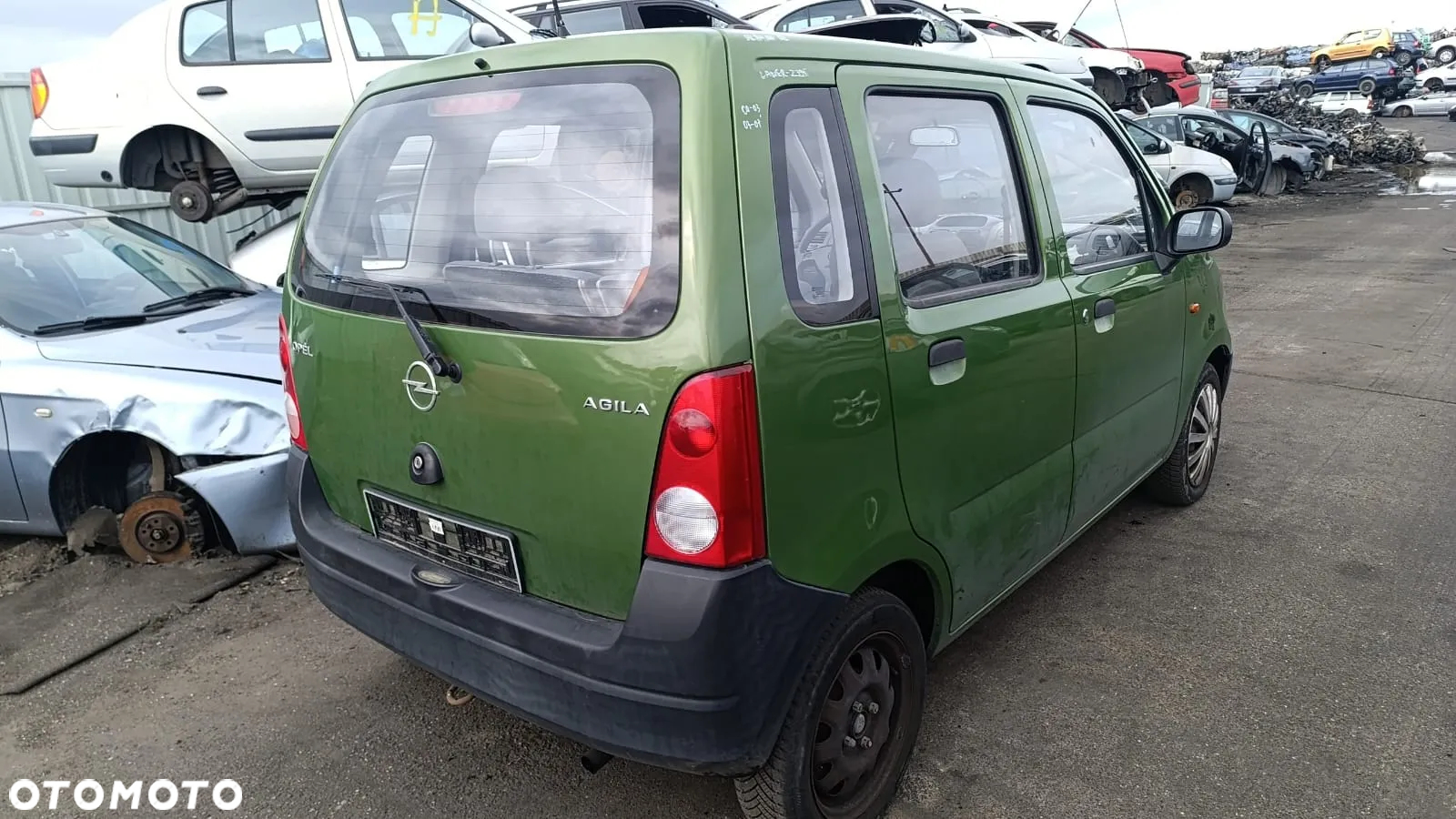 35017 opel agila 1.0 12v 58 km Z10xe na częsci lakier Z395 - 10