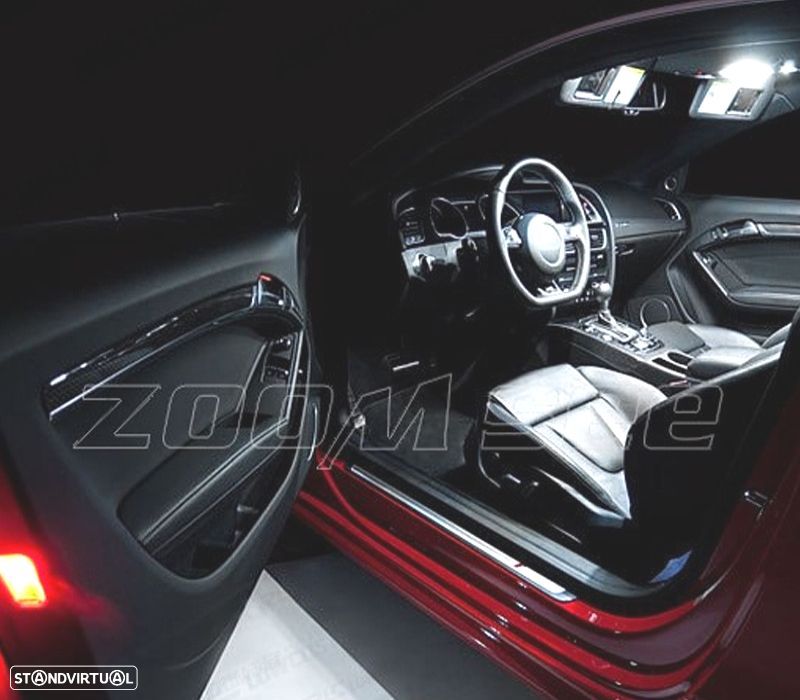 KIT COMPLETO DE 14 LAMPADAS LED INTERIOR PARA AUDI A5 S5 RS5 B8 08-15 - 5