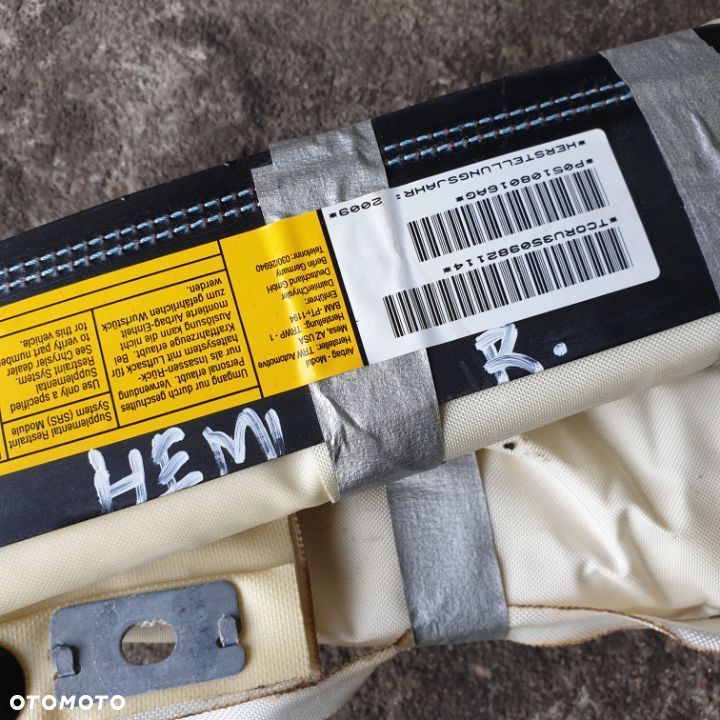 DODGE CHALLENGER AIRBAG KURTYNA LEWA PRAWA P05108016AG P05108017AG 10R - 2