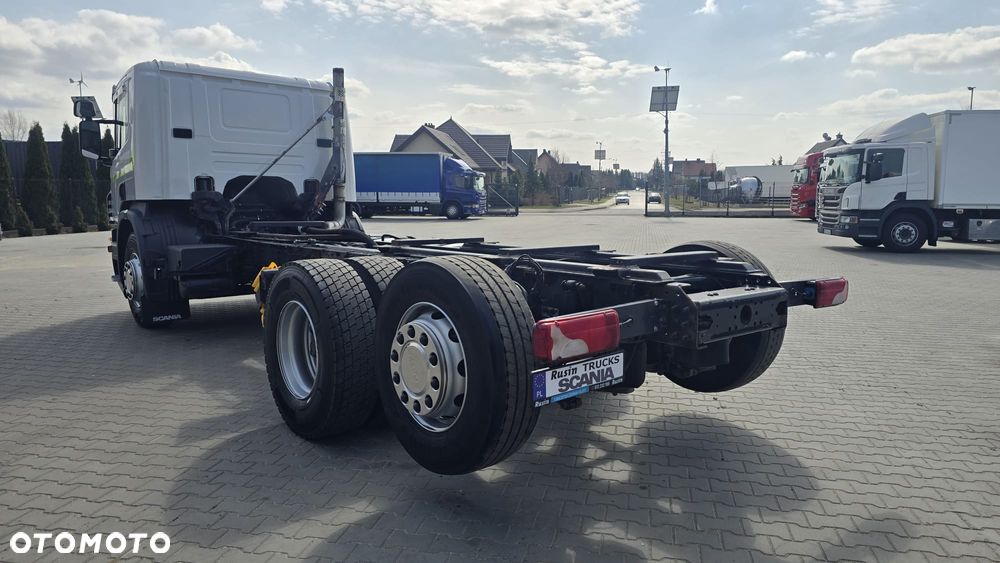 Scania P360 6x2 13l 6cyl PDE  4.3m rozstaw rama do zabudowy beczka asenizacyjna mleko wywrotka niski przebieg! - 7