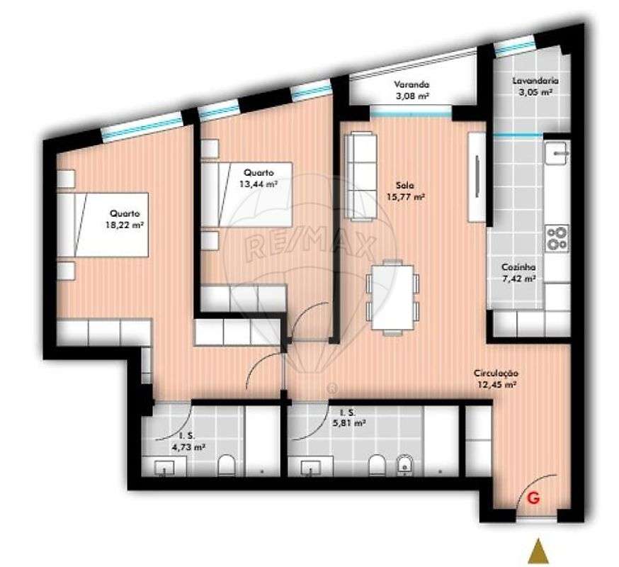 Apartamento T2 para venda - Grande imagem: 2/5