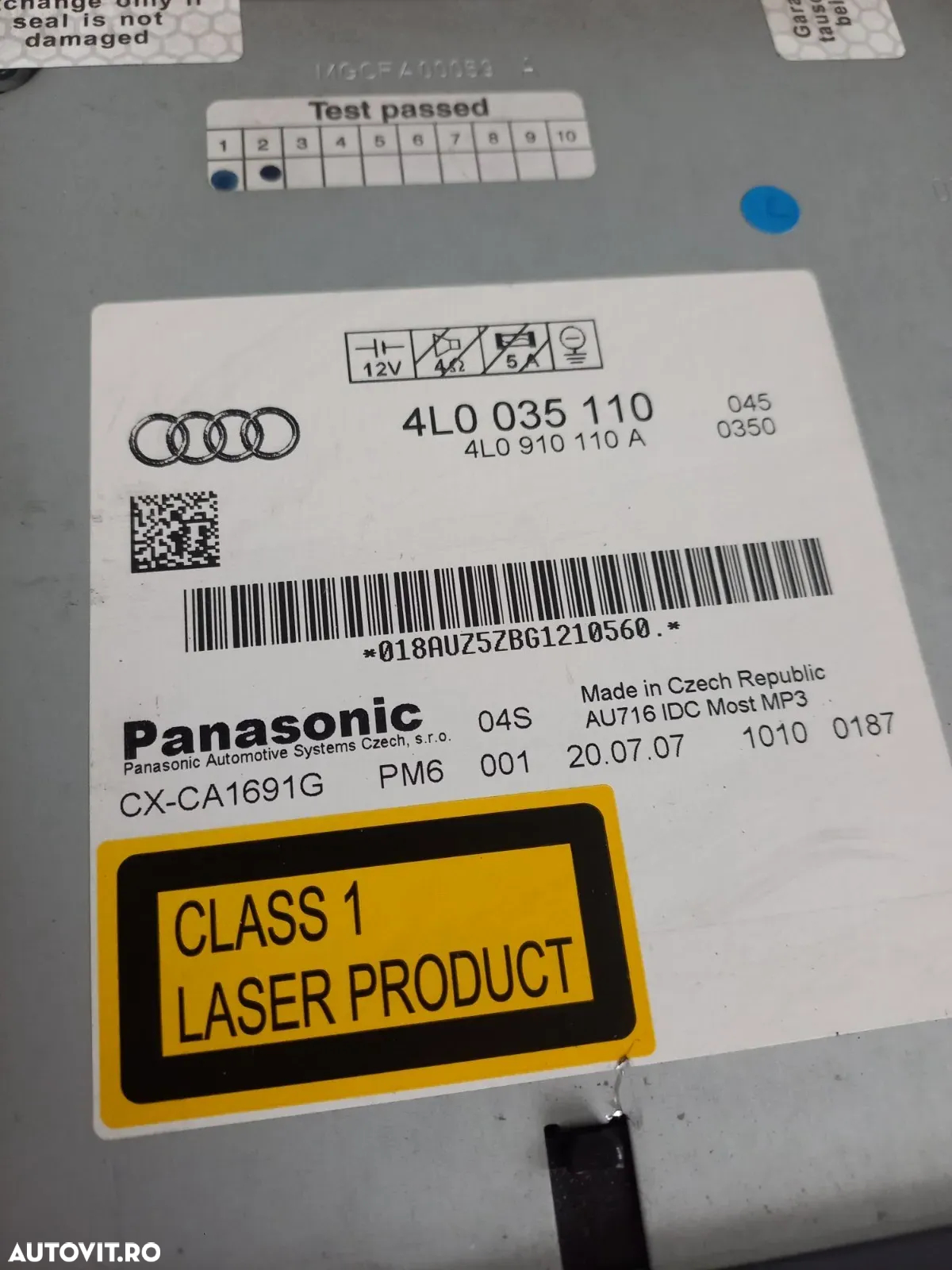 Magazie Cd Audi Q7 4L An 2006-2007-2008-2009-2010-2011-2012-2013-2014-2015 Cod 4L - Dezmembrari Ara - 8