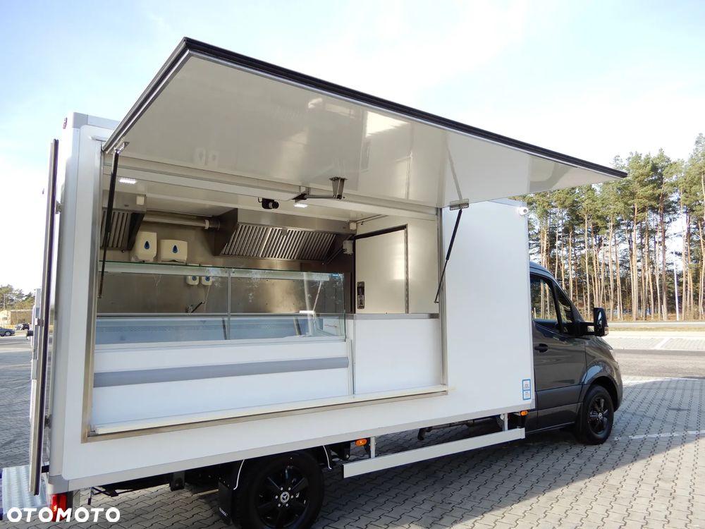 Mercedes-Benz Sprinter 319 CDI V6 3.0 CDI 190 KM Automat 7G-Tronic Auto-Sklep Food Truck Bar Smażalnia Izoterma Chłodnia Mrożnia Agregat Thermo King Zasilany Na Postoju V230 STAN NOWY JEDYNY TAKI POLECAM - 18