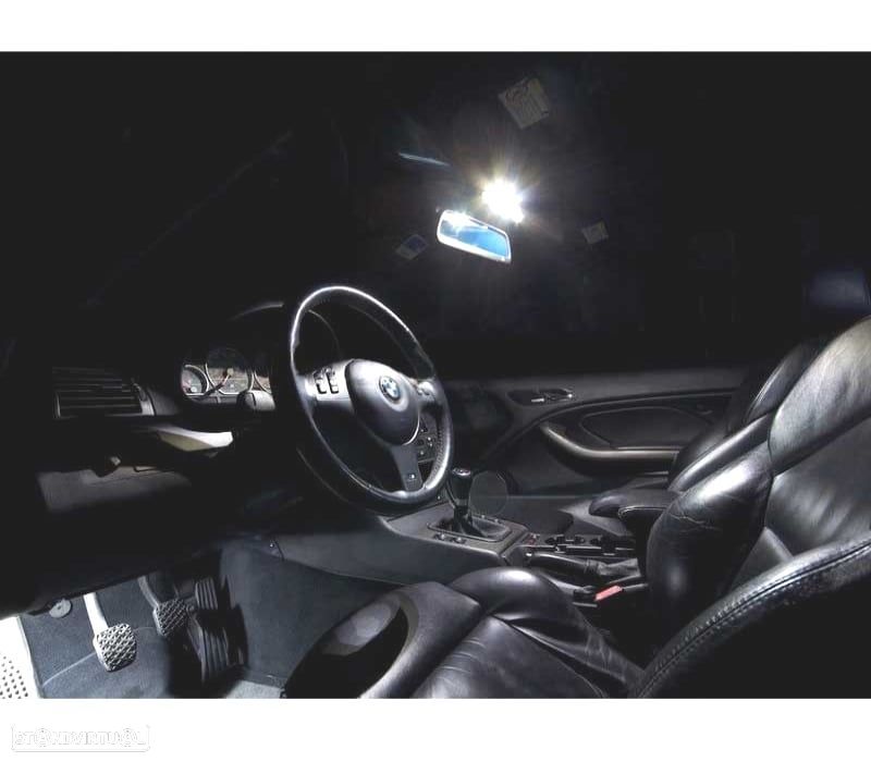 KIT COMPLETO DE 20 LÂMPADAS LED INTERIOR PARA BMW SERIE 3 E46 M3 318I 318TI 323I 323IS 325I 325XI 3 - 4