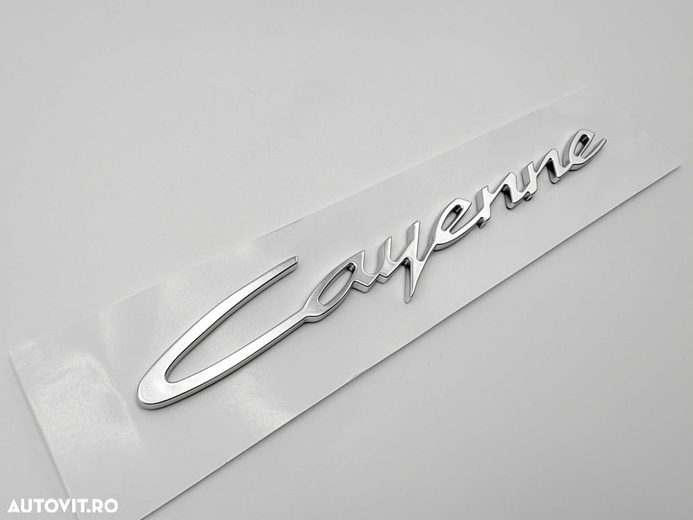 Emblema Compatibila PORSCHE Cayenne 2023 facelift crom spate - 3