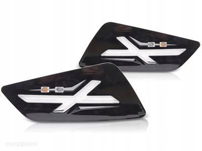 kierunkowskazy migacze przednie vespa gts / gtv 300cc black led glossy - 1