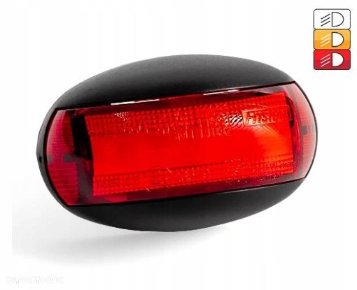 Lampa obrysowa FT-067 czerwona do przyczepki lawet - 1