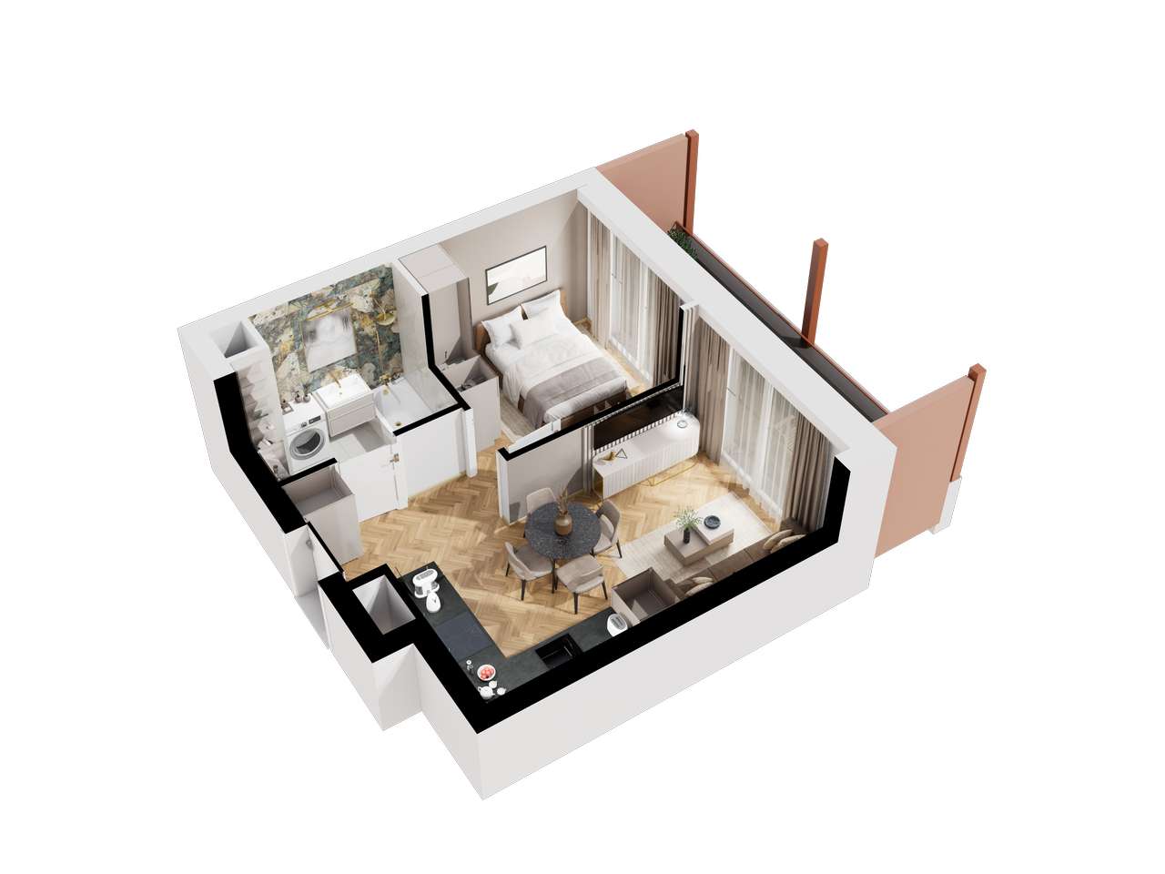Nowe | 2 pokoje | BEZ PODATKU | Warszawska 2 | 31,53 m² | Sławinek