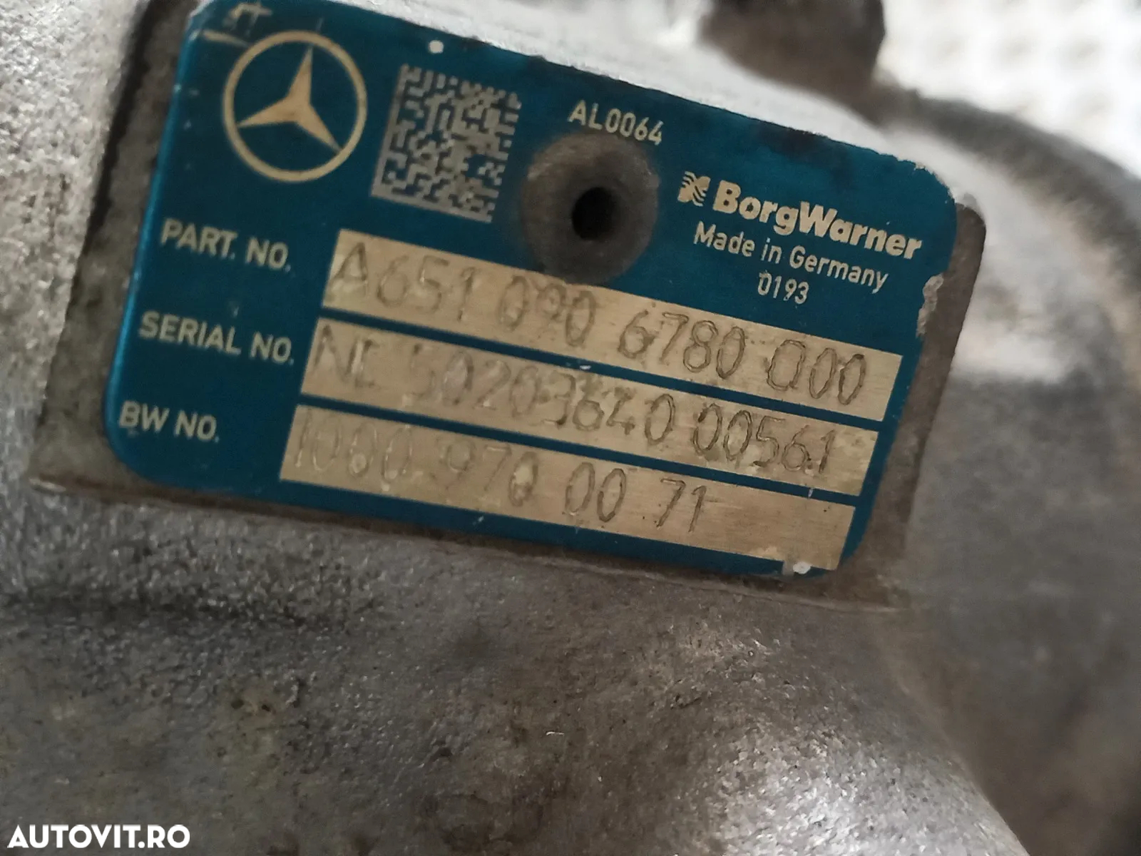 Ansamblu Turbine Turbo Bi-Turbo Mercedes C/E Class W204 W212 Cls Clk Vito 2.2 Cdi Euro5 Motor 651 C - 10