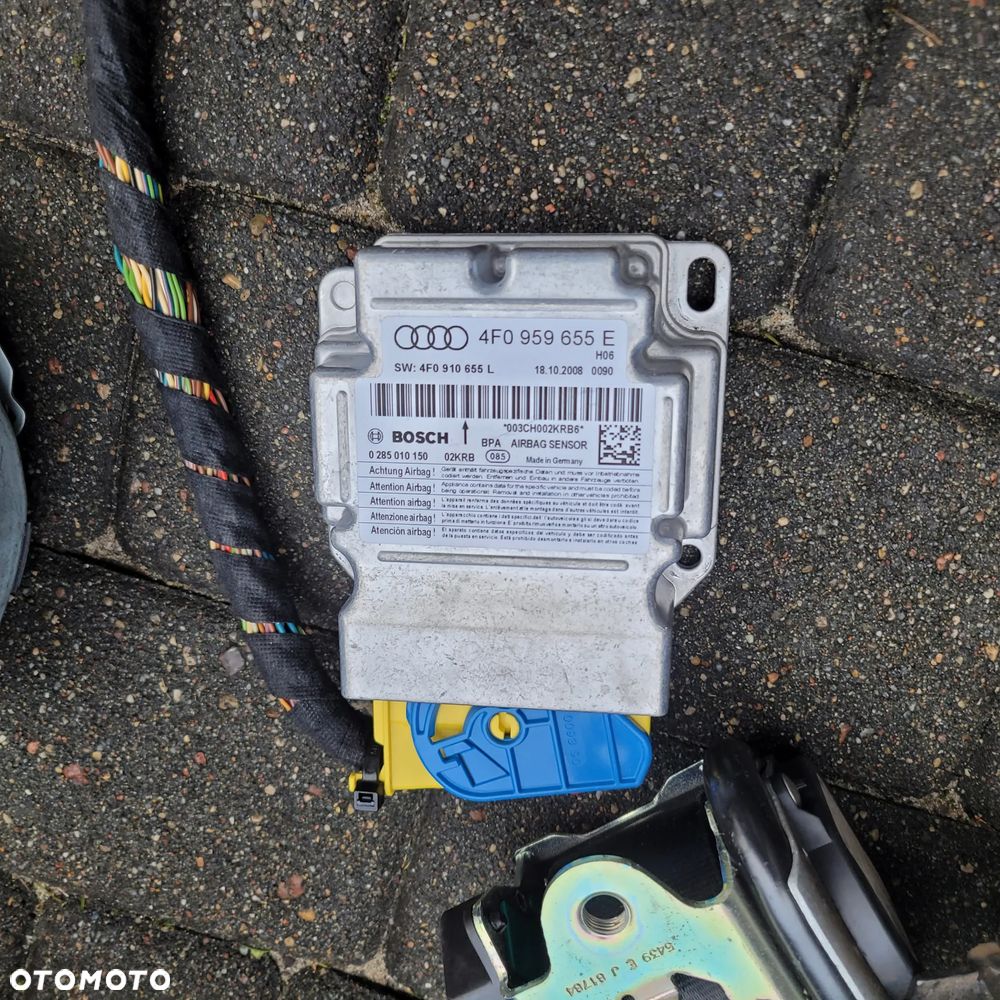 AUDI A6 C6 LIFT DESKA KONSOLA AIRBAG PASY CZARNA SOUL 4 RAMMIENNA KOMPLET - 4