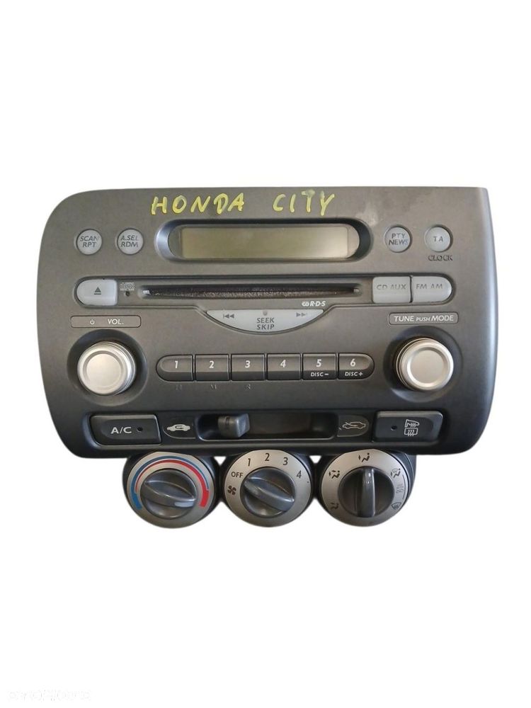 RADIO CD PANEL STEROWANIA KLIMATYZACJĄ HONDA CITY IV RADIO CD PANEL - 1