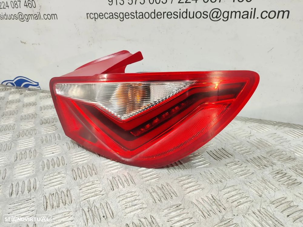 Conjunto Farolins Led Tras Traseiro Direito Esquerdo Seat Ibiza 4 IV 6J Facelift 3 Portas Original - 11