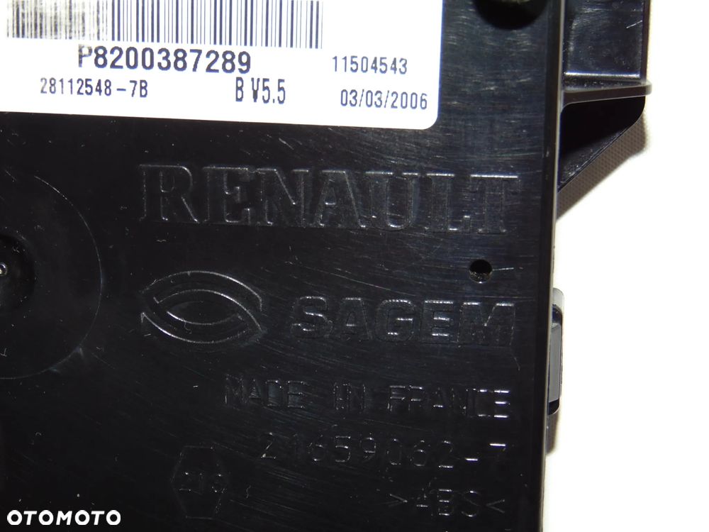 Moduł sterownik UCH-N2 P8200387289 Renault Clio 2 II FL lift 01-09r - 9