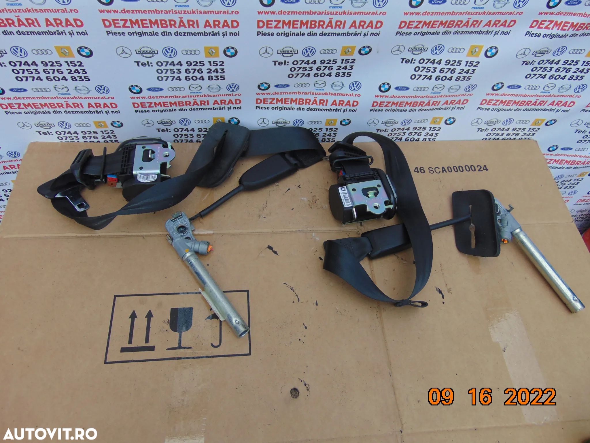 Centura fata Renault Megane 3 an 2008-2015 centuri fata stanga dreapta dezmembrez - 1