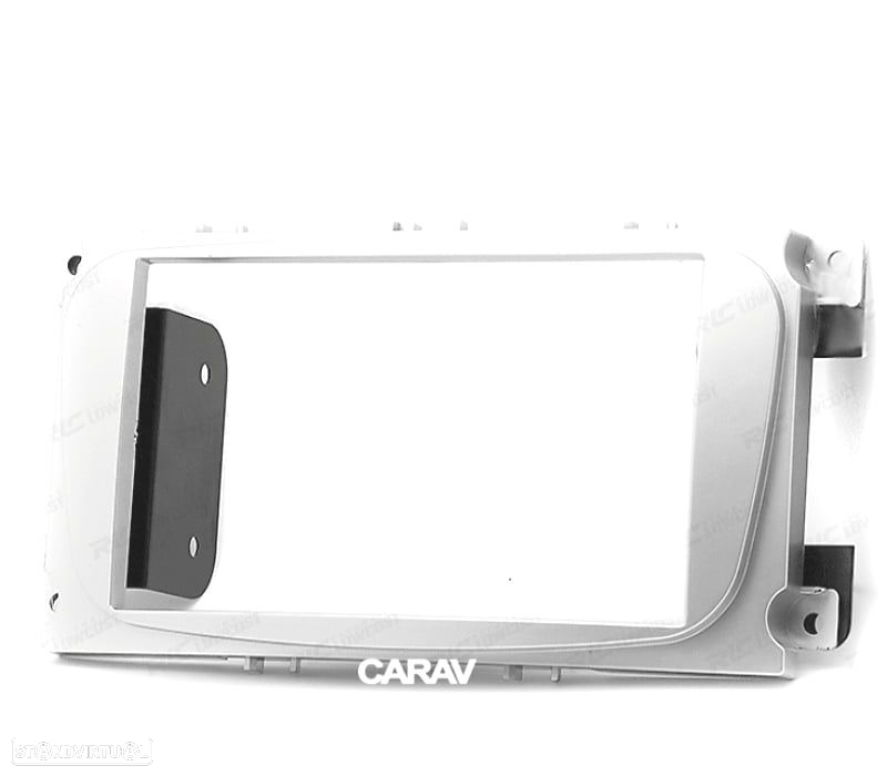 MOLDURA ADAPTADOR CINZA PARA RADIO 2-DIN PARA FORD FOCUS MONDEO S-MAX C-MAX GALAXY KUGA - 3