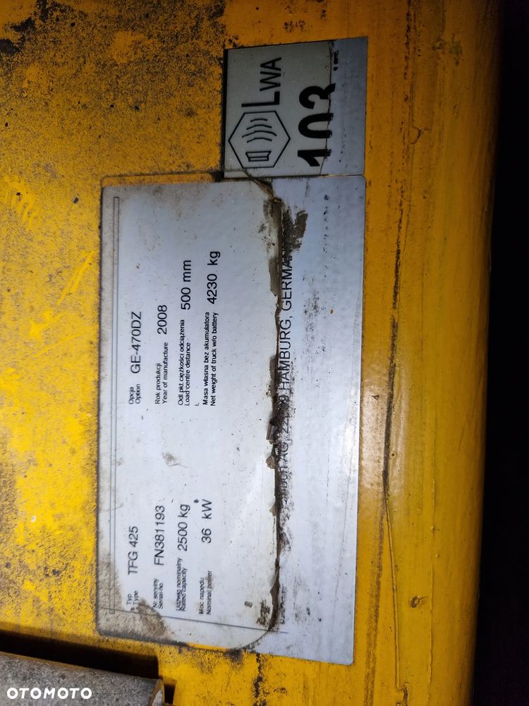 Jungheinrich TFG 425  / LPG / Udźwig 2,5 tony / Triplex/ Wys.podnoszenia 4,7m / Przesuw Boczny - 13