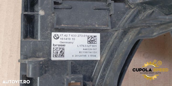 Electroventilator  2.0D 184Cp 7633273-01 BMW Seria 5 F11 [2009 - 2013 - 3