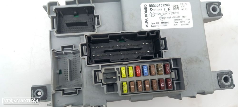 Caixa fusíveis / SAM / BSI ALFA ROMEO Mito (955_) - 3