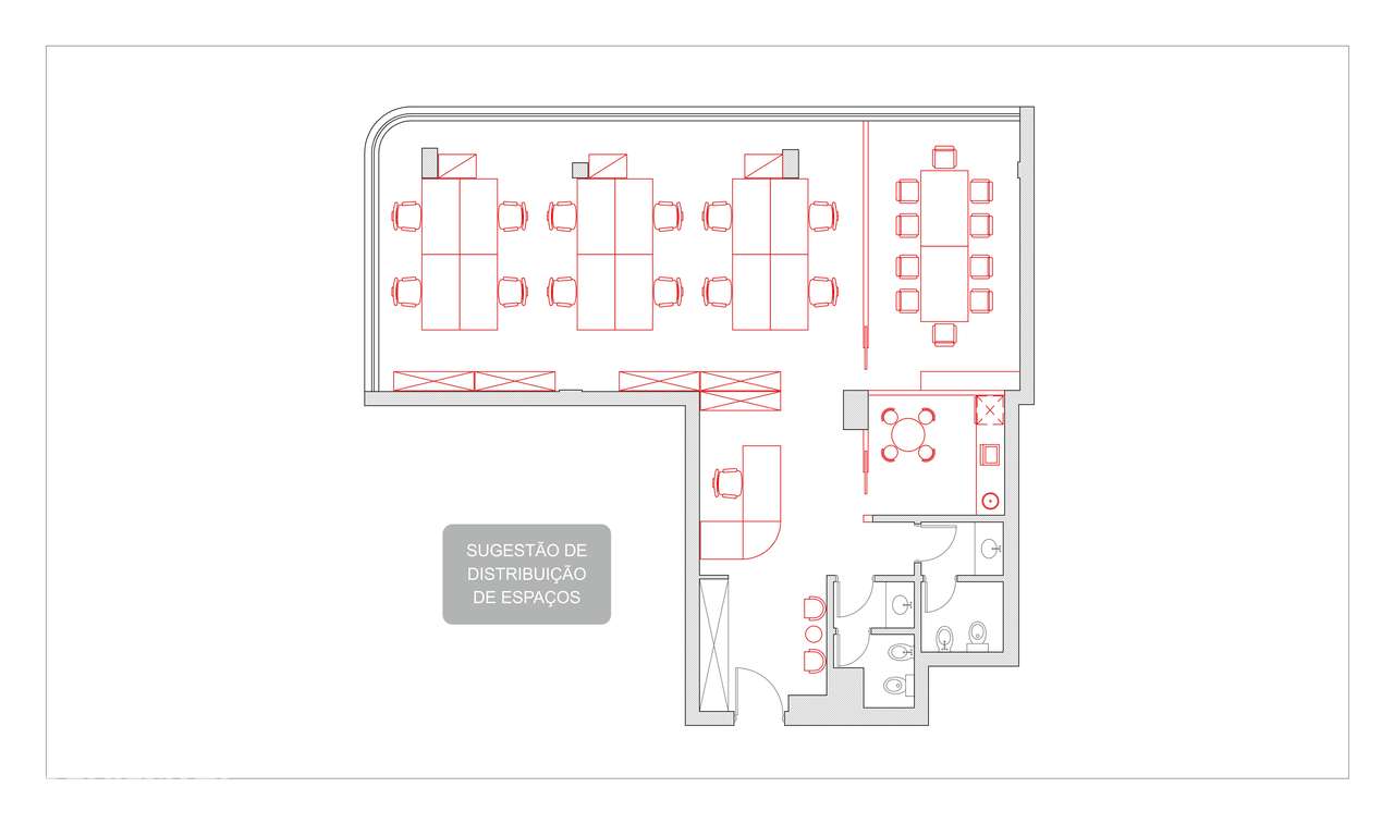 Escritório c/ 127 m2 para arrendamento no Edifício do Lago – Porto - Grande imagem: 2/21