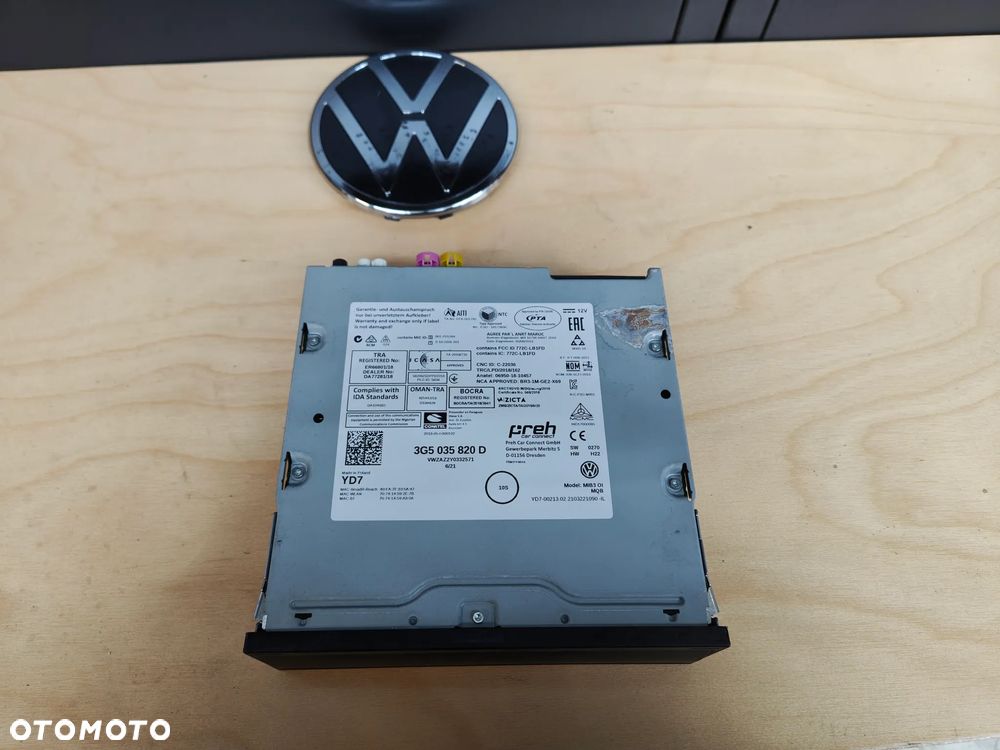 Vw T-ROC Passat B8 czytnik nawigacji multimedialny 3G5035820D - 1