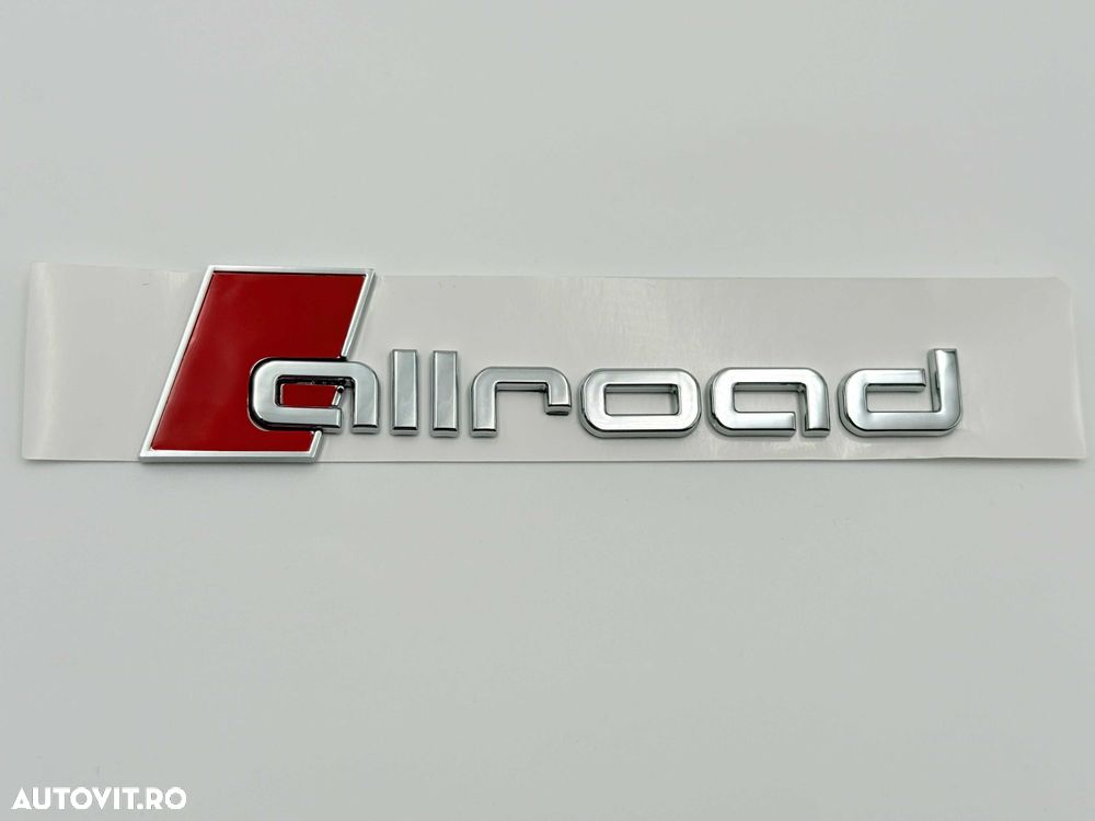 Emblema AUDI ALLROAD CROM spate s-line - 1