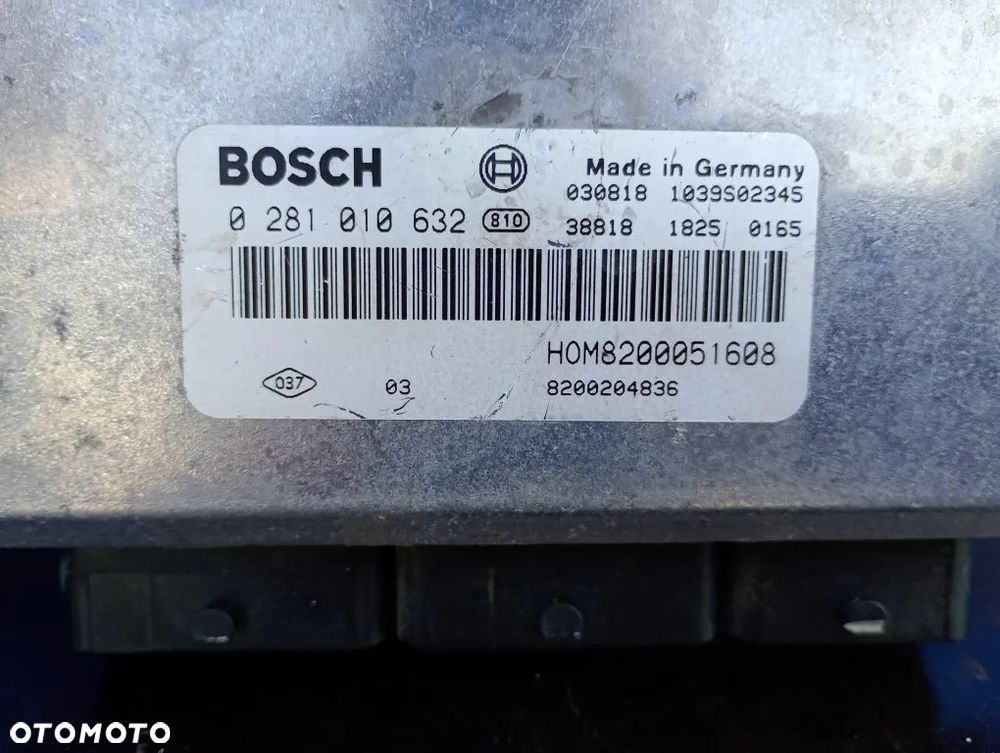 sterownik silnik komputer renault trafic ii vivaro a primastar 1.9 dci 0281010632 - 5