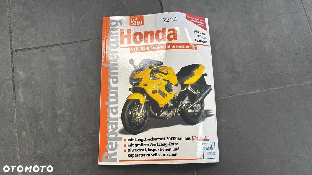 Książka Instrukcja Serwisowa Honda VTR 1000 Fire Storm [2214]