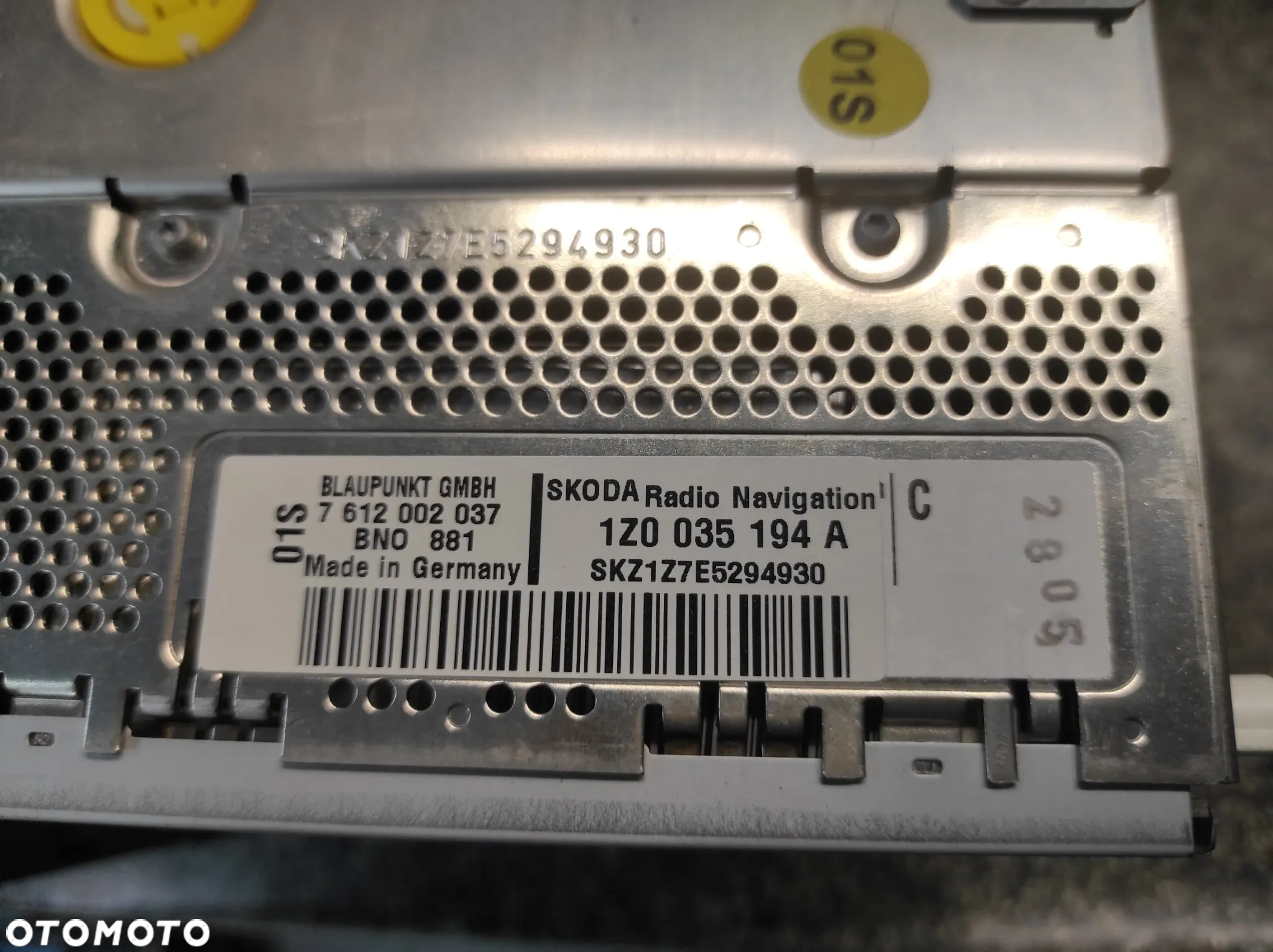 RADIO ODTWARZACZ NAWIGACJA POLSKIE MENU MFD2 SKODA OCTAVIA 2 2 DIN 1Z0035194A ROZKODOWANE WYSYŁKA !!!!! - 3