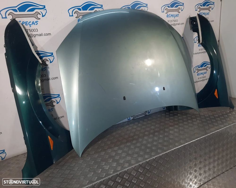 FRENTE COMPLETA FORD MONDEO III 3 MK3 CAPOT PARACHOQUES GUARDA-LAMAS OTICAS RADIADOR VENTILADOR FRENTE FIBRA REFORÇO - 16