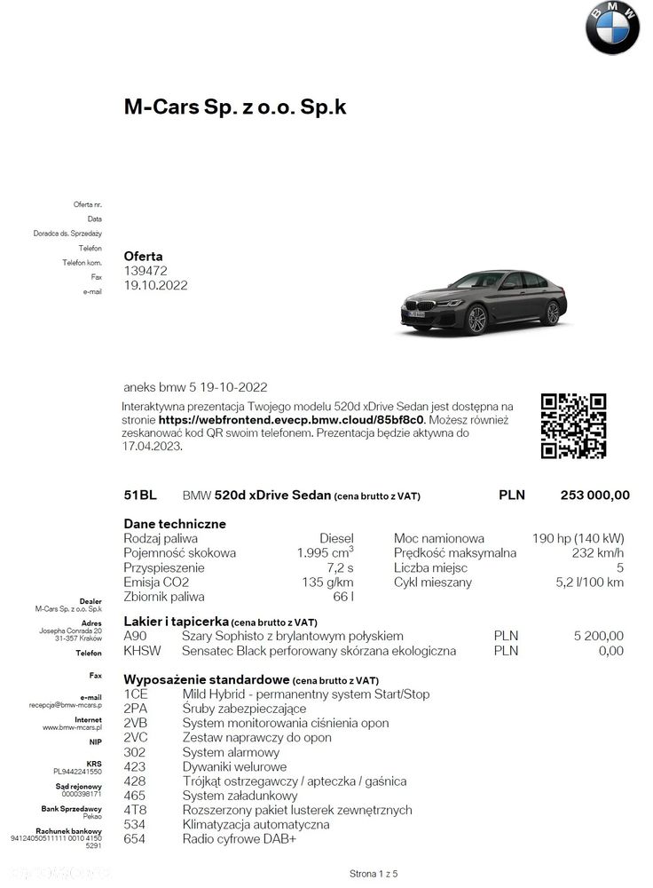 BMW Seria 5 520d xDrive MHEV Sport - 12