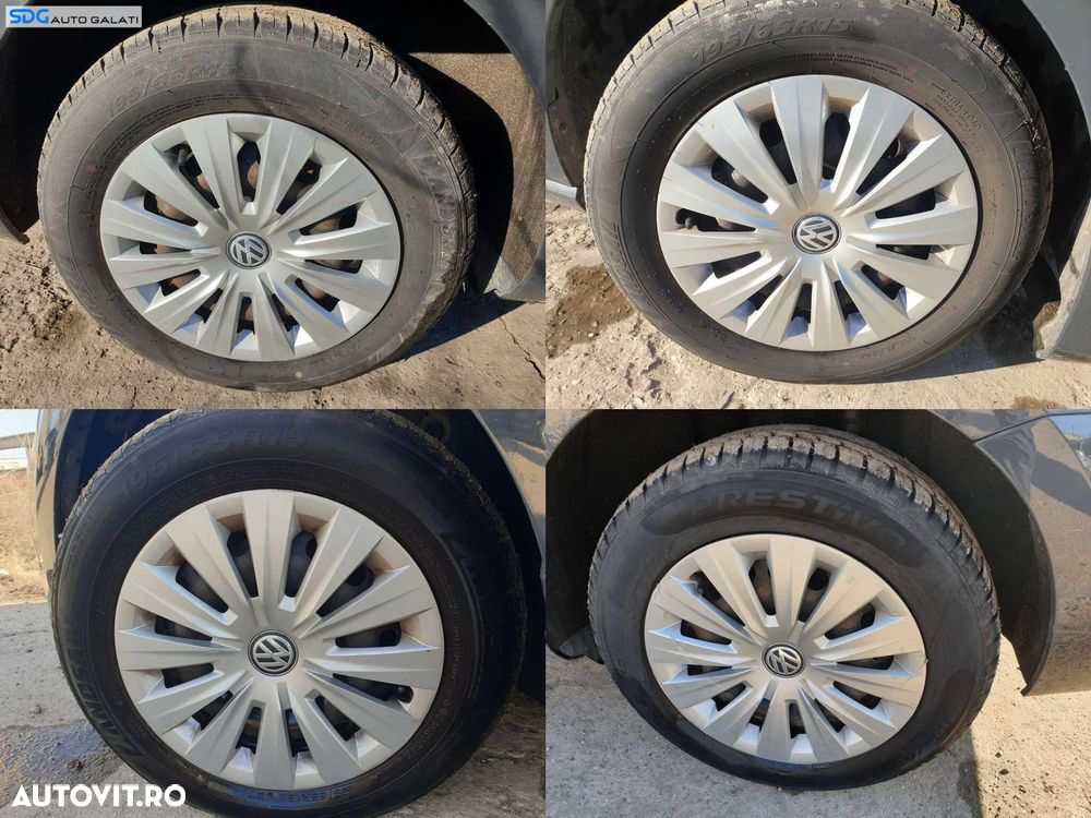 Set 4 Jante Roti Tabla Anvelope Vara Dot 2019 195 65 15 R15 5x112 Volkswagen Golf 5 2004 - 2008 Cod jt15cavvsdgb1 - 1