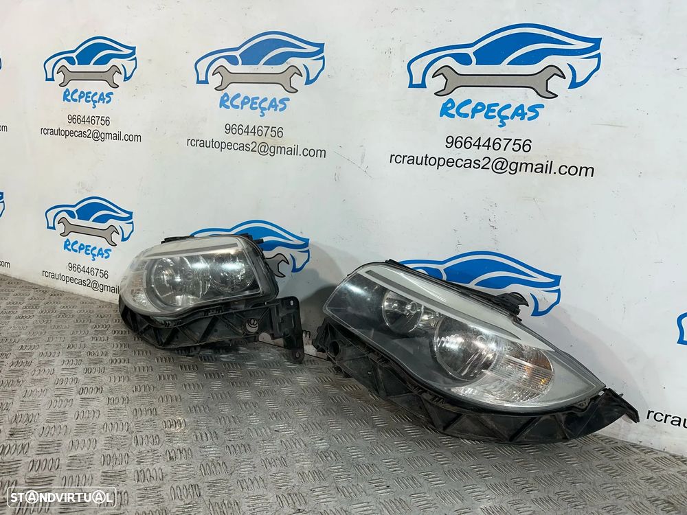 .Conjunto Faróis Oticas Frontais Frente Halogénio Originais LCI BMW E82 Coupe E88 Cabrio 7 263 642 / 7 263 641 - 7
