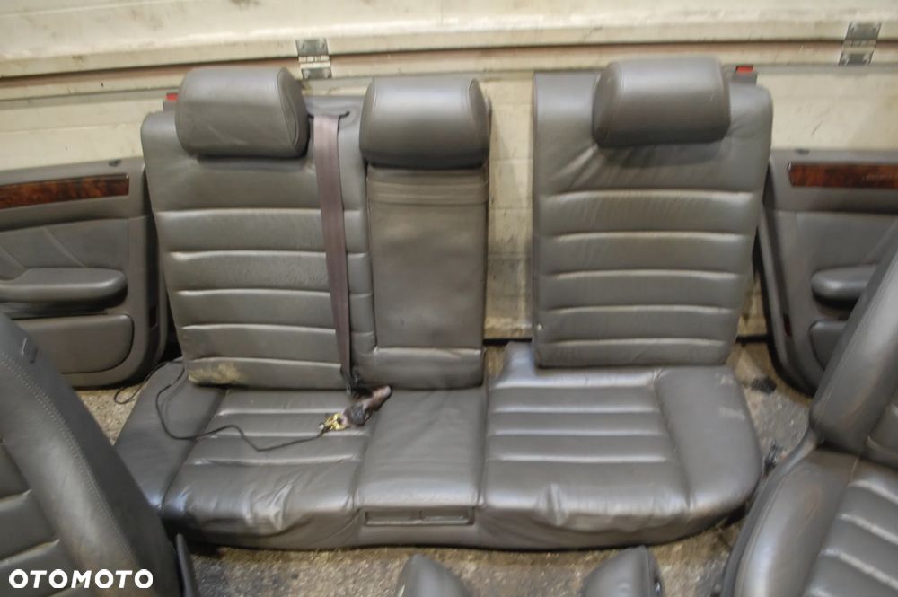 FOTELE SKÓRZANE PRZÓD + TYŁ + BOCZKI TAPICERKA AUDI A6 C5 KOMBI BOSE ELEKTRYCZNE GRZANE - 5
