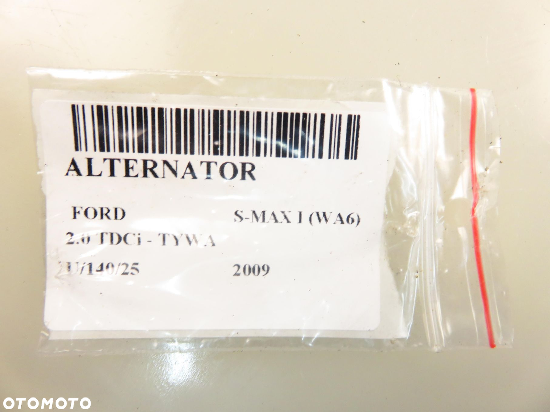ALTERNATOR FORD S-MAX I (WA6) 2.0 TDCi 6G9N10300XC 0121615009 - 9