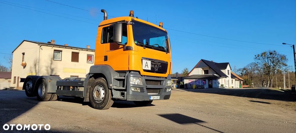 MAN TGS 2011r KRÓTKI ROZSTAW 390cm 3-y OSIOWY rama do zabudowy DMC 26t BECZKA ASENIZACJA - 29