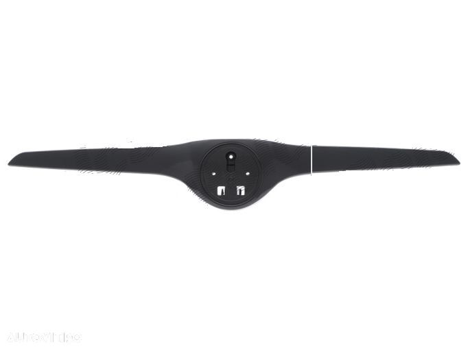 Ornament capota cromat Skoda Fabia (5j), Roomster/Praktik (5j), montare Fata, Negru stralucitor, RapidAuto - 1