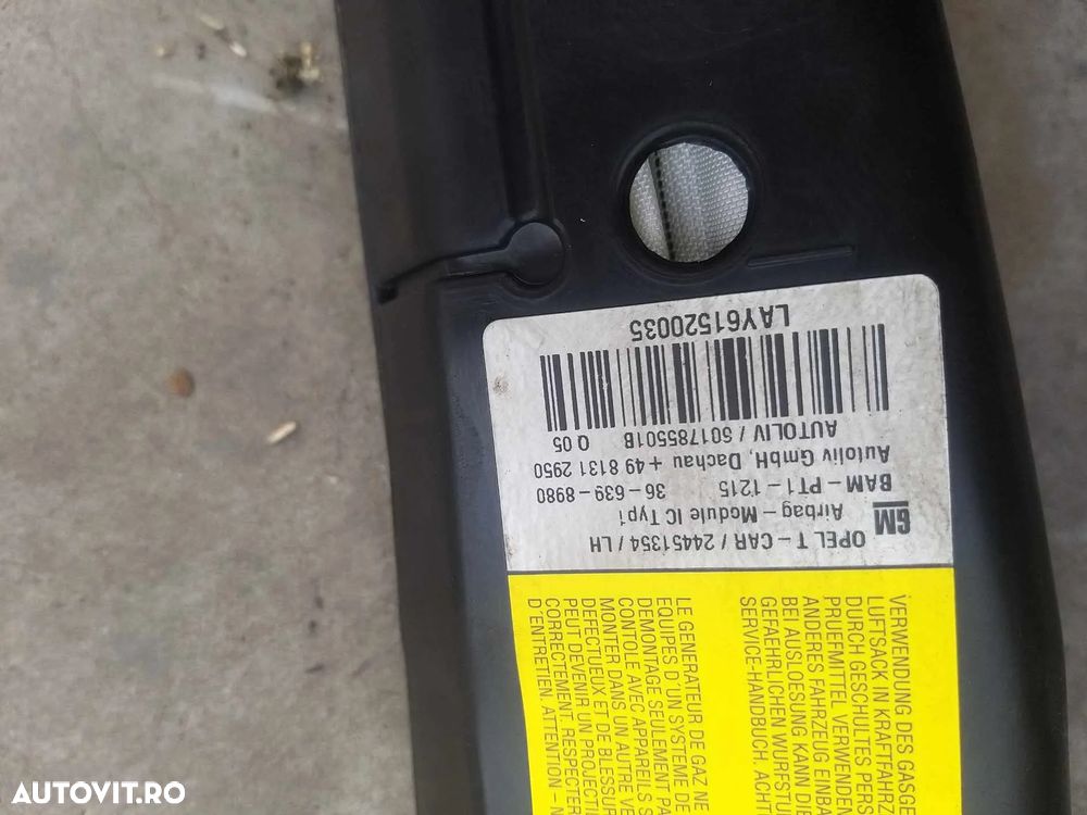 Airbag cortina stanga opel astra h break a04 24451354lh - 3