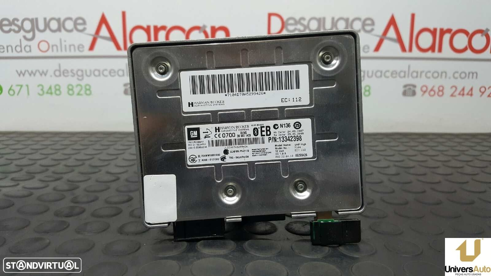 UNIDADE DE CONTROLE BLUETOOTH OPEL INSIGNIA BERLINA EDITION - 5