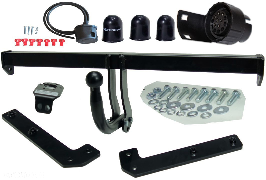 HAK HOLOWNICZY + WIĄZKA + GNIAZDO 7P + ADAPTER 7PIN/13P  FORD FOCUS MK1 I HTB 3+5D - 5