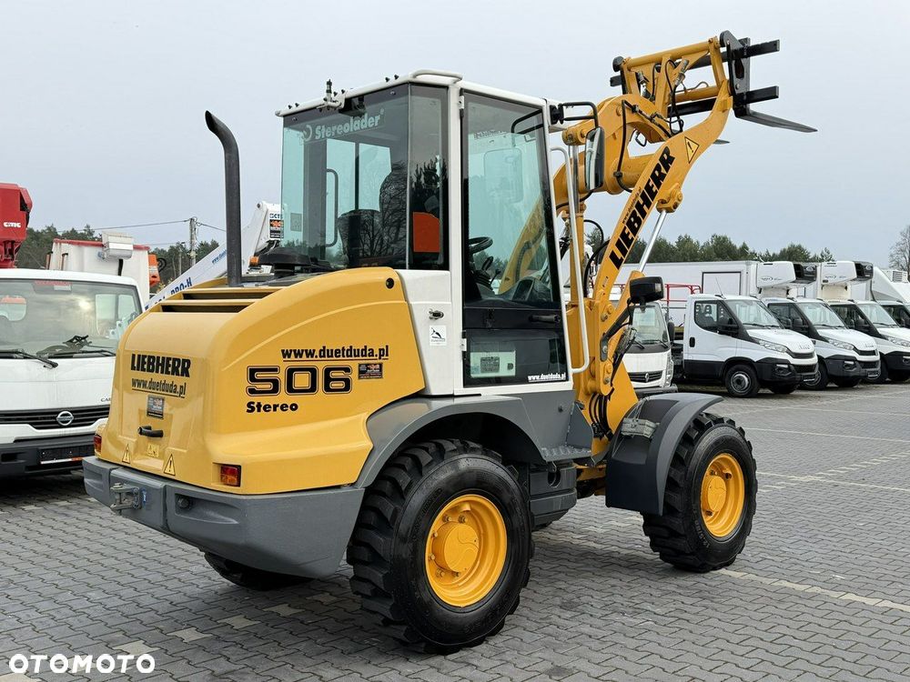 Liebherr L 506 STEREO Szybkozłącze / Łyżka Krokodyl + Widły Waga 6300kg - 14