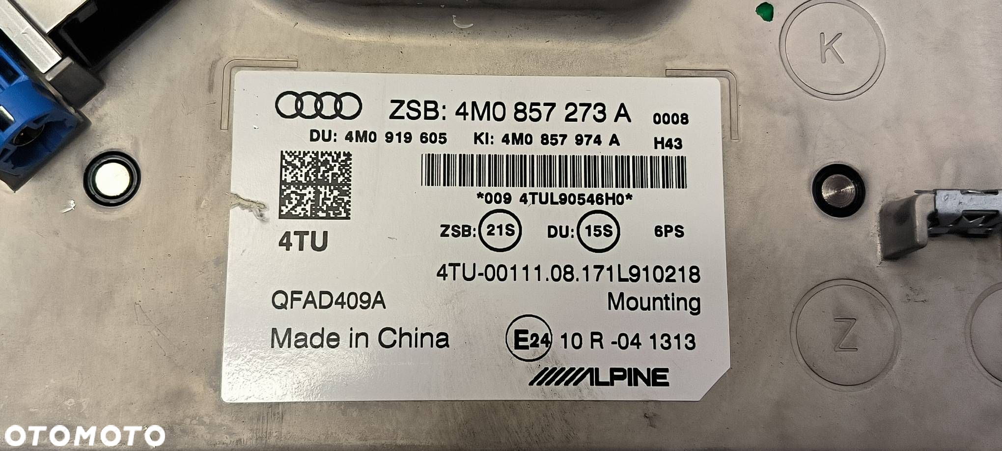 WYŚWIETLACZ PANEL AUDI Q7 II 4M 4M1035036 - 3