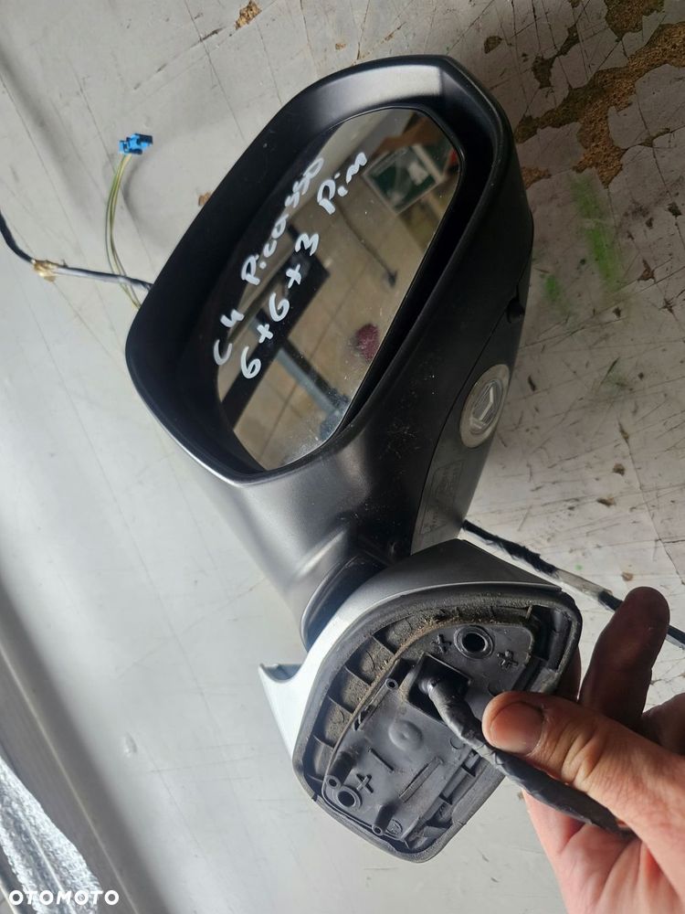 lusterko zewnętrzne prawe 6+6+3 pin citroen c4 picasso - 2