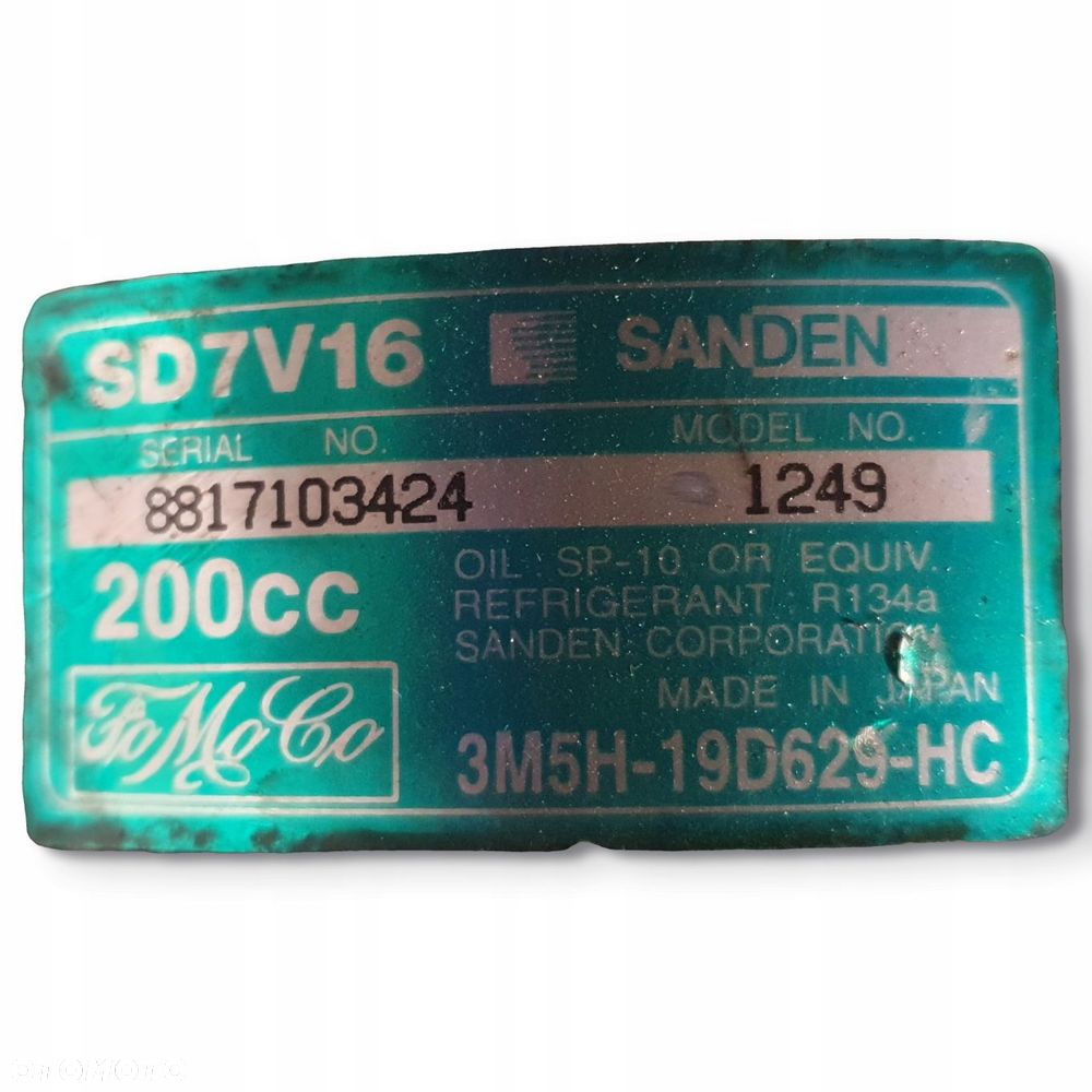 SPRĘŻARKA KLIMATYZACJI Volvo S40 II V50 2.0 D 3M5H-19D629-HC - 2