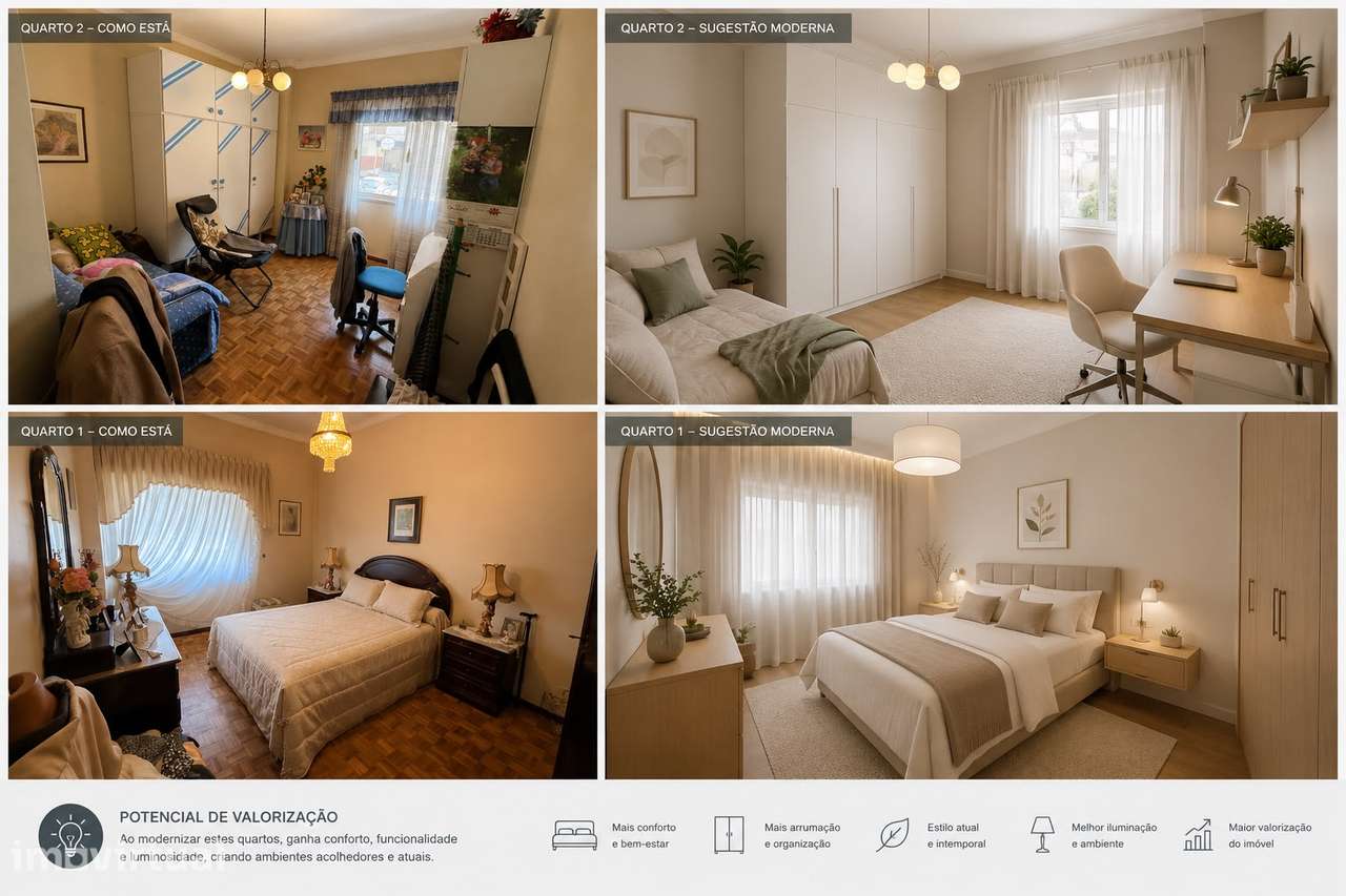 Apartamento T2 com Quintal, Excelente Exposição Solar – Mem Martins - Grande imagem: 2/40