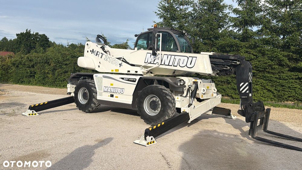 Manitou Ładowarka teleskopowa Manitou Mrt 2150 + Privilage Roto obrotowa 360 Pilot sterowanie radiowe Kosz Widły 2016/17 1840 2550 2540 silnik Mercedes 2150+ Merlo - 27