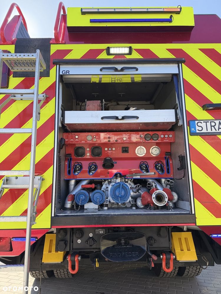 MAN Wóz strażacki CIĘŻKI Pojazd pożarniczy Straż pożarna MAN 18.284 4x4 6t wody+piana, CNBOP, działko dachowe, skrzynie dachowe, łańcuchy podrzutowe - 20