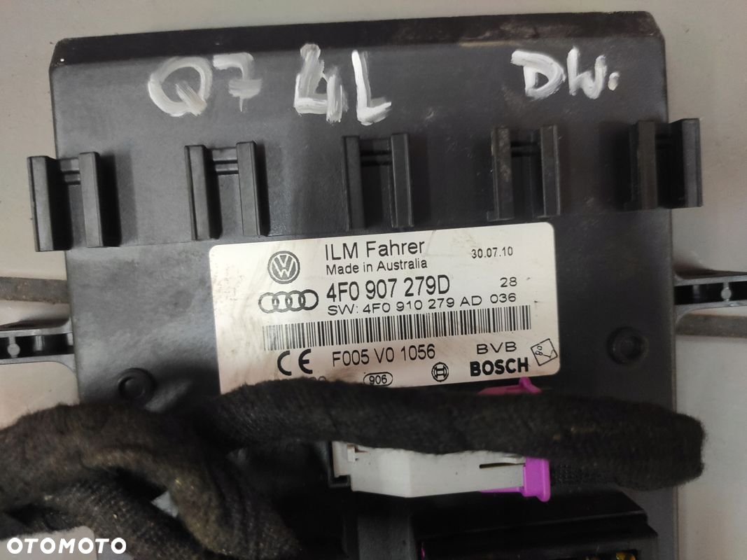 AUDI Q7 4L MODUŁ STEROWNIK ŚWIATEŁ KOMFORTU 4F0907279D ORYGINAŁ - 4
