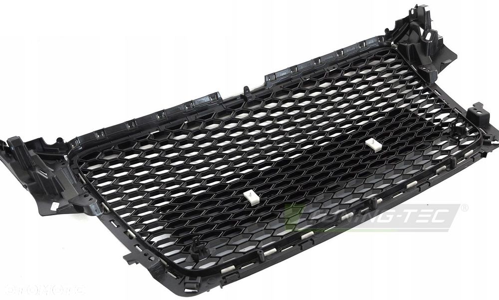 Atrapa Grill Kratka Tuning Black Glossy Plaster miodu Audi A4 B8 8k 2007-11 - 7