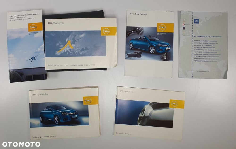 INSTRUKCJA OBSŁUGI KSIĄŻKA SERWISOWA + ETUI OPEL TIGRA B - 1