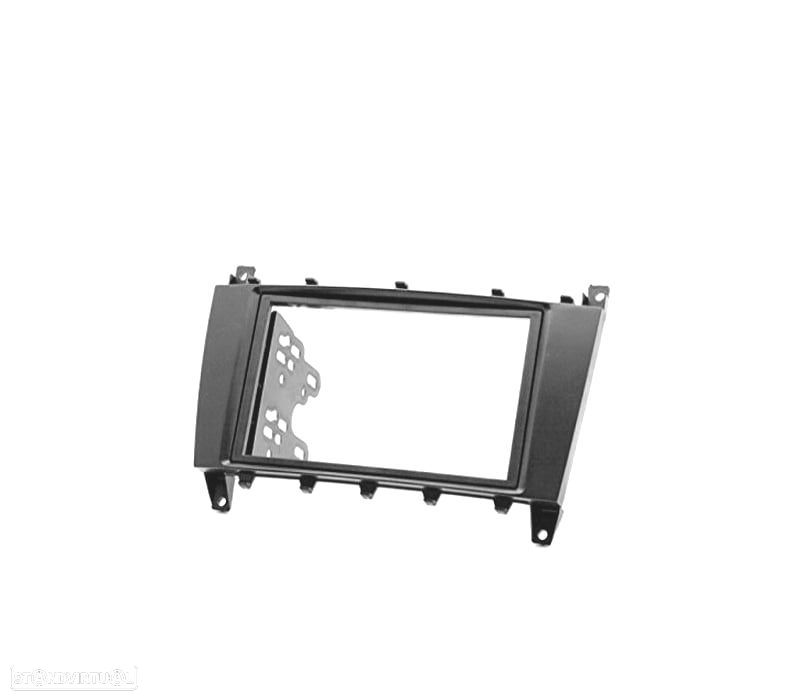 MOLDURA ADAPTADOR PRETO PARA RADIO 2-DIN PARA MERCEDES CLASE-C CLASE-CLC CLASE-CLK CLASE-G - 3